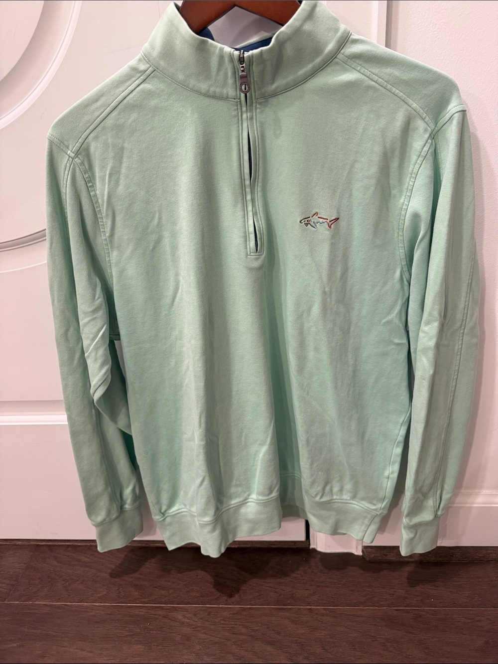 Greg Norman Collection Light Mint Quarter-Zip Pullover